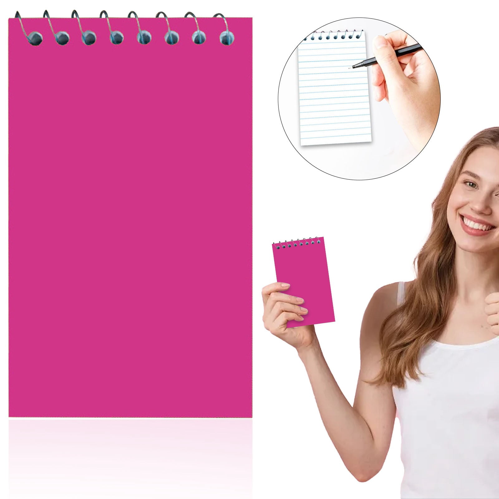 3X5 Inch Top Wire Bound Pocket Notepad College Ruled 50 Sheets 100 ...