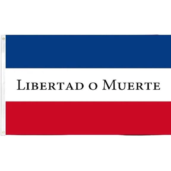 3X5 LIBERTAD O MUERTE (LIBERTY OR DEATH) PATRIOTIC USA FLAG 100D BANNER GROMMETS