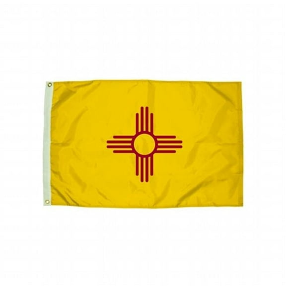 3X5 Nylon New Mexico Flag Heading & Grommets