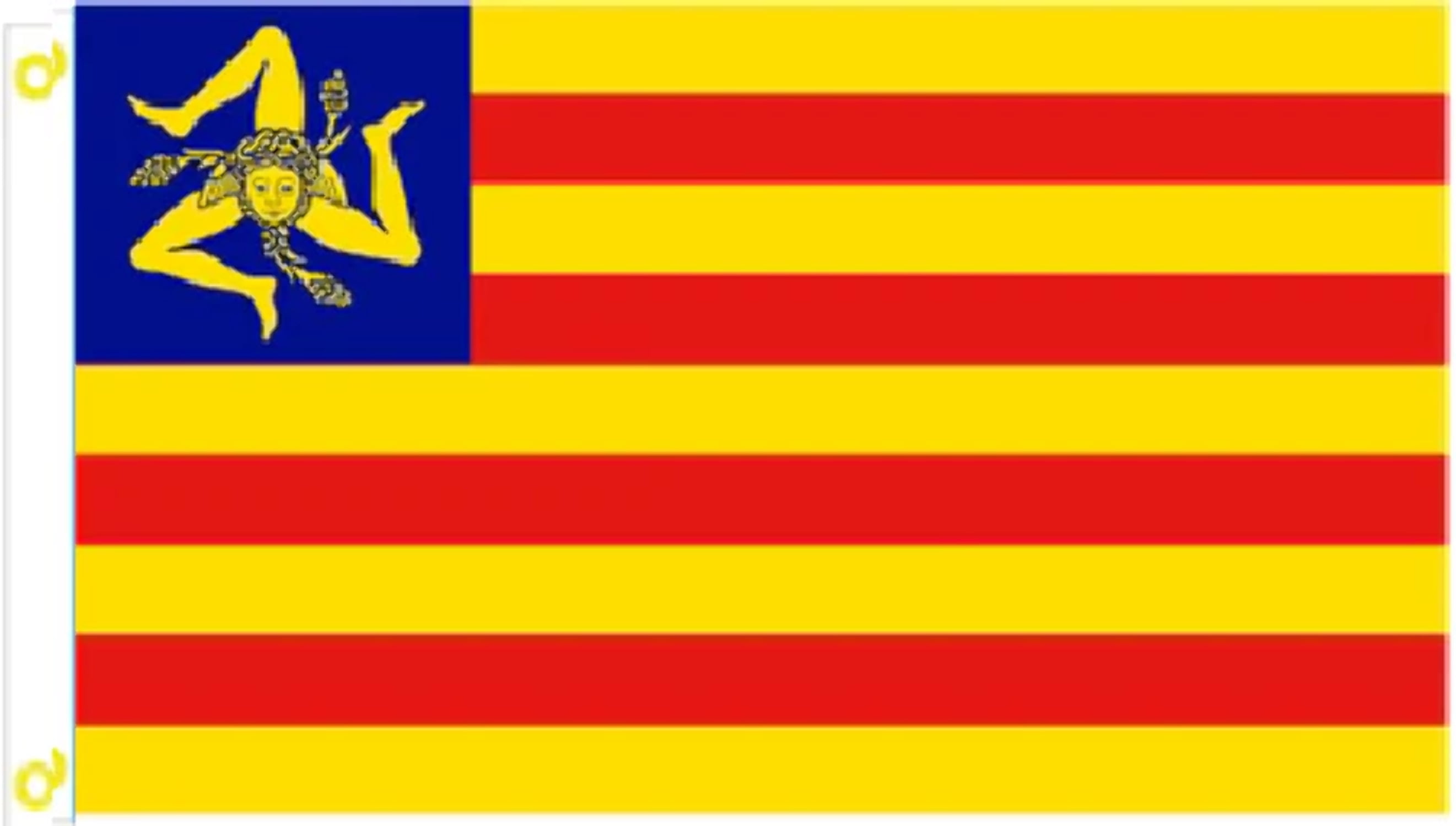 3X5 SICILIAN INDEPENDENCE MOVEMENT NATIONALISM FLAG BANNER W/ GROMMETS