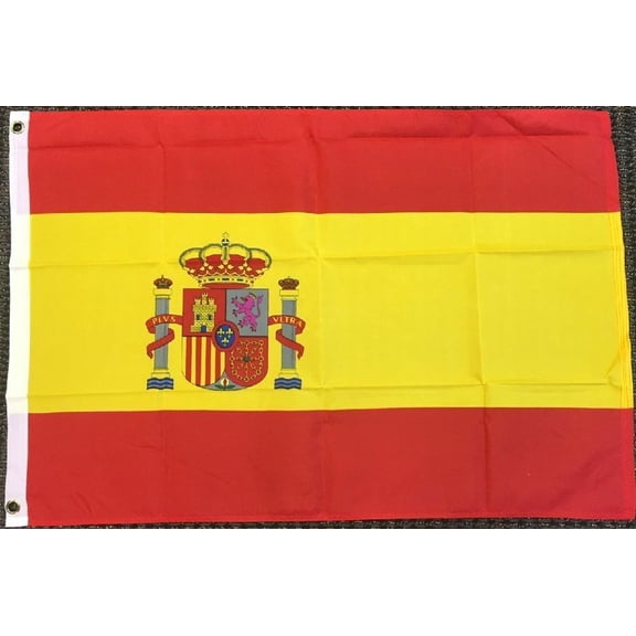 3X5 Spain Flag Premium Polyester Grommets Banner Spain National FAST US SHIPPING
