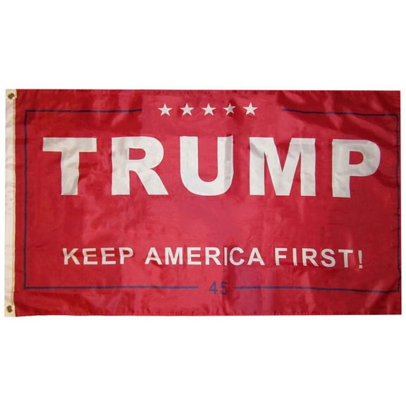 3X5 Trump 2024 Keep America First! 45Th Pres Red 3'X5' Premium Polyester Flag