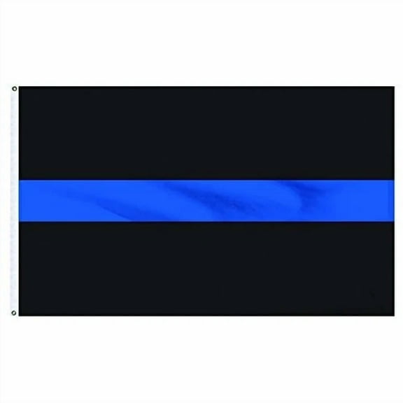 3X5 Trump 2024 Usa Thin Blue Line Flag Police Law Enforcement Officer Banner