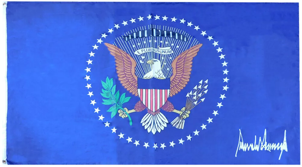 3x5 Foot "Trump Is My President" Flag - Red 100D Woven Poly Nylon, TRUMP 2024 Banner