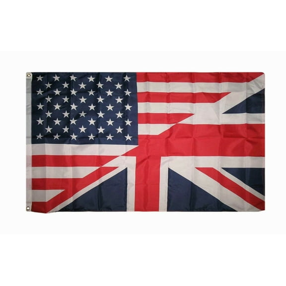 3X5 USA AMERICAN Great Britain BRITISH FLAG US UK FRIENDSHIP BANNER UNION JACK