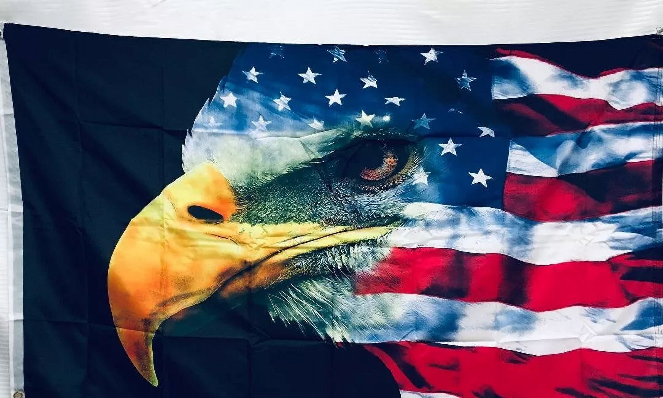 3X5 USA PATRIOTIC BALD EAGLE FLAG BANNER 100D TRUMP R2 - Walmart.com, image size:2160x1298