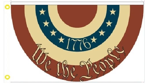 3X5 We The People 1776 Usa Flag Banner Bunting 5X3 W/ Grommets