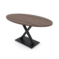 thumbnail image 1 of 3X6 Oval Conference Room Table With X Base Electrical And Data Unit, 1 of 5