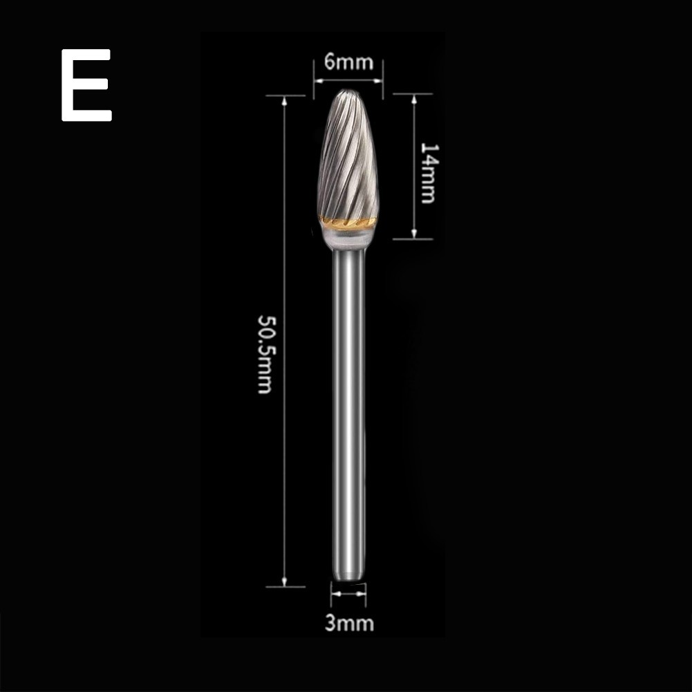 3X6Mm Tungsten Steel Drill Bits Cutting Carving Rotary Burrs Rotary