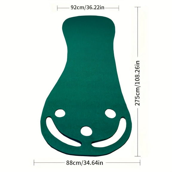 3X9 Foot Golf Putting Green Lawn With Slope Design, Practice Hitting Mat Indoor/outdoor Backyard Portable, Golf Putting Mat