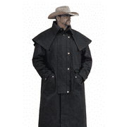 3XL Mens Oilskin Western Australian Waterproof Duster Coat Jacket 23101BK