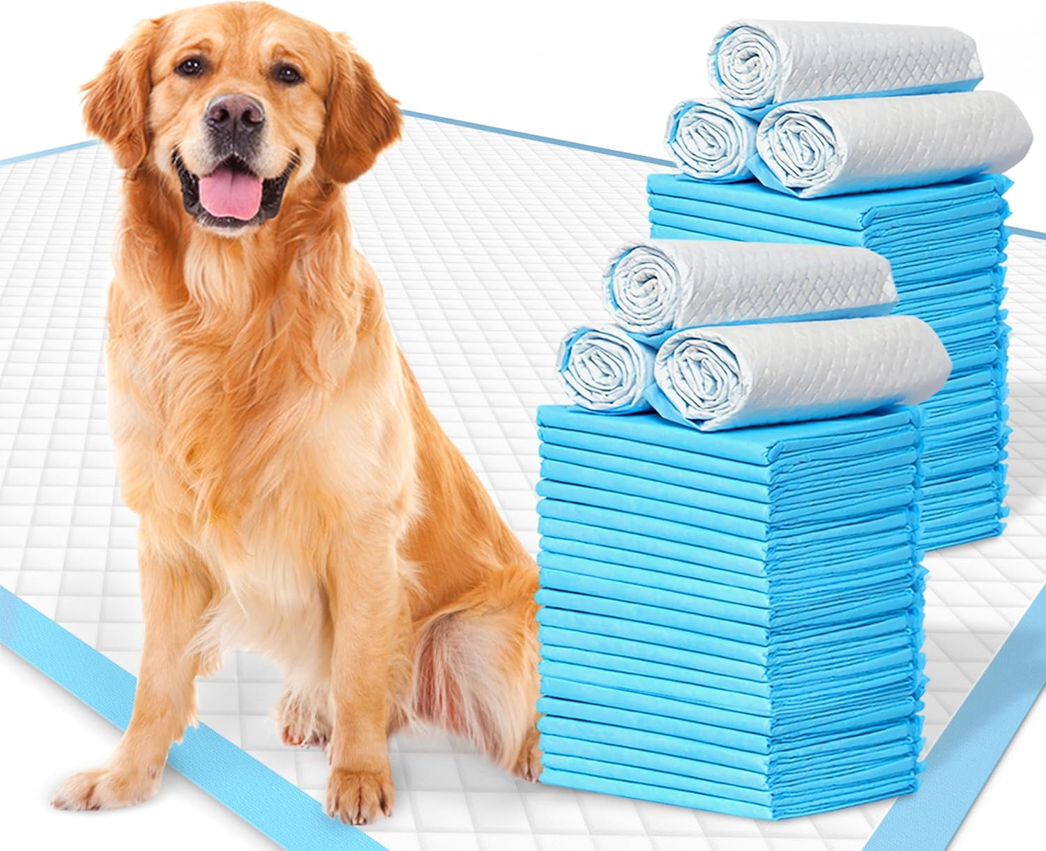 3XL Pet Training Pee Pads for Dogs Puppy Pads 24"x36", Extra Large-Jumbo Disposable Training Pads for Doggie, 20-Count Thicken Super Absorbent Potty Pad for Puppies, Cats, Rabbits