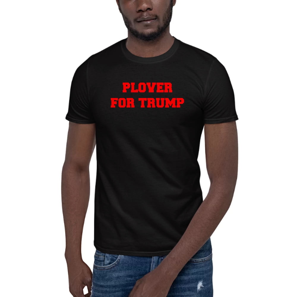 3XL Plover For Trump Red Short Sleeve Cotton TShirt By Undefined Gifts