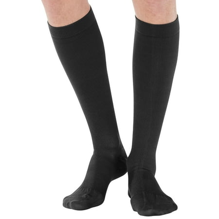 Plus Size Men, Women Compression Socks for Varicose 20-30 mmHg Black, 3X-Large