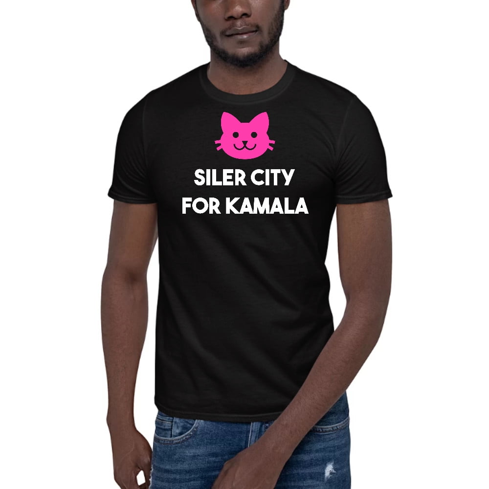 3XL Siler City For Kamala Cat Short Sleeve Cotton TShirt By Undefined