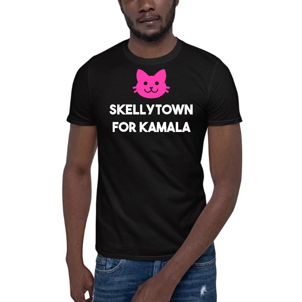 3XL Skellytown For Kamala Cat Short Sleeve Cotton TShirt By Undefined