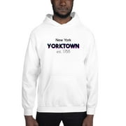 3XL Tri Color Yorktown New York Hoodie Pullover Sweatshirt By Undefined Gifts