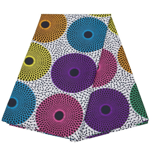 3Yard Double Side Waxed Printing Cloth African Geometric Pattern Sewing Fabric For Quilting Patchwork Cushion Covers