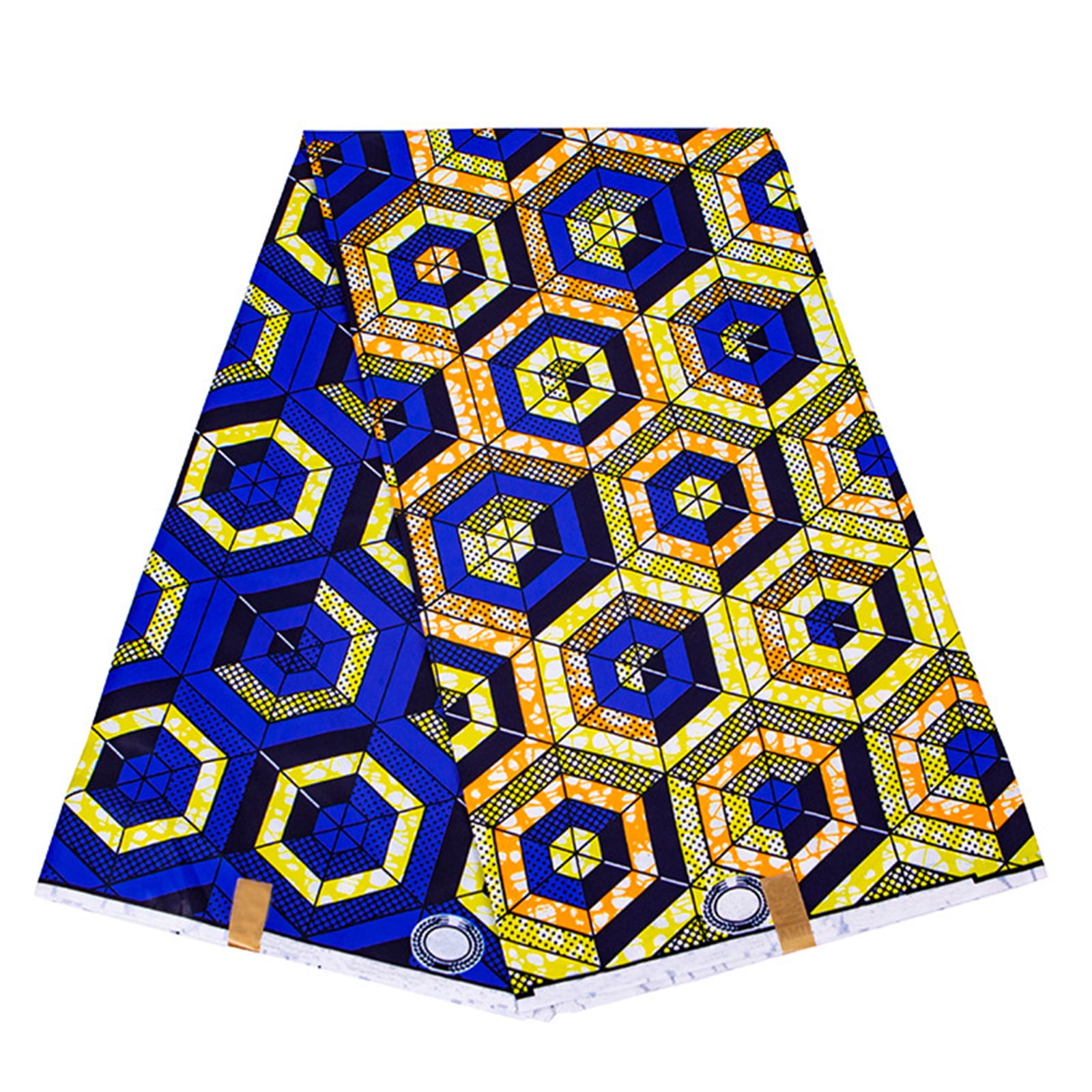 3Yard Double Side Waxed Printing Cloth African Geometric Pattern Sewing ...
