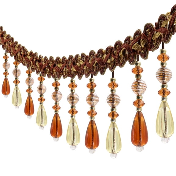 3Yard Wave Trim Bead Tassels Fringe Decoration Curtain Tablecloth DIY Craft
