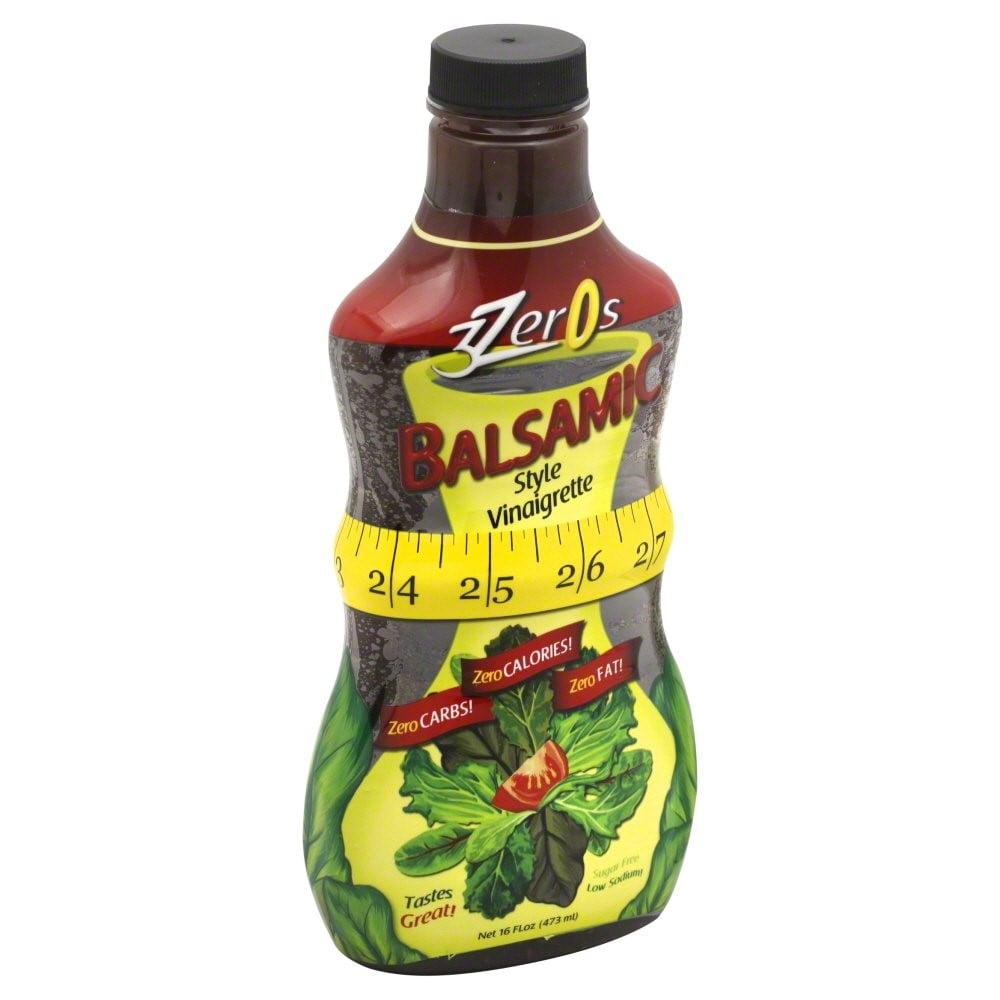 3Zeros Zero Calorie Balsamic Vinaigrette Dressing, 16 Fl Oz