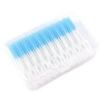 thumbnail image 1 of 3boxes Oral Care Tools Silicone Interdental Brushes Super Soft Dental Cleaning Brush Teeth Cleaner Dental Floss Toothpicks (Light blue), 1 of 7