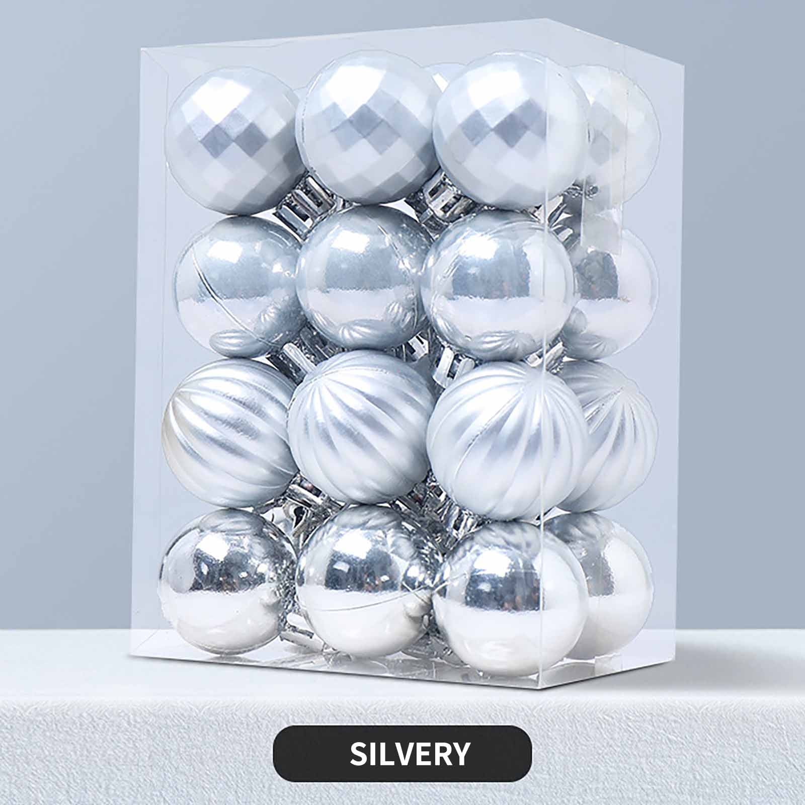 3cm 24 Christmas Balls Blue Christmas Trees Christmas Decorations Gifts