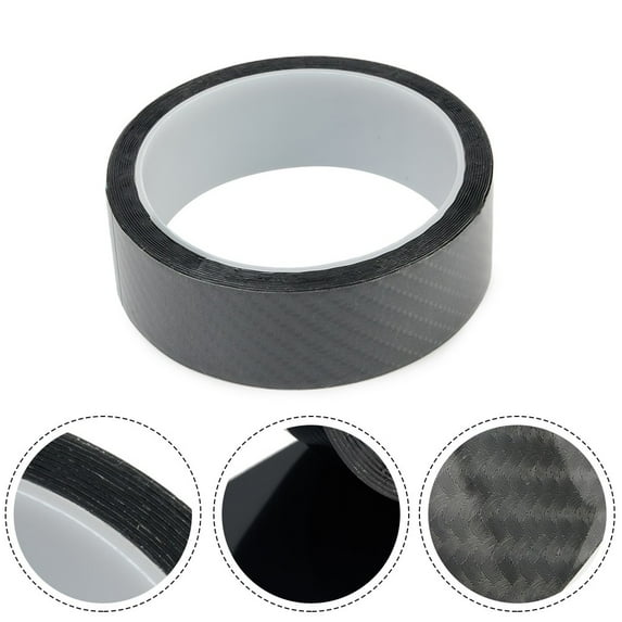 3cm Carbon Fiber Car Stickers Door Sill Scuff Anti Scratch Tape Protection Film