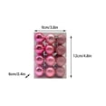 thumbnail image 1 of 3cm Christmas Tree Ornament Set 24 Pieces Miniature Bauble Collection Holiday Decorations For Small Trees Wreaths And Festive, 1 of 4