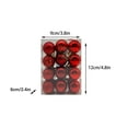 thumbnail image 1 of 3cm Christmas Tree Ornament Set 24 Pieces Miniature Bauble Collection Holiday Decorations For Small Trees Wreaths And Festive, 1 of 4
