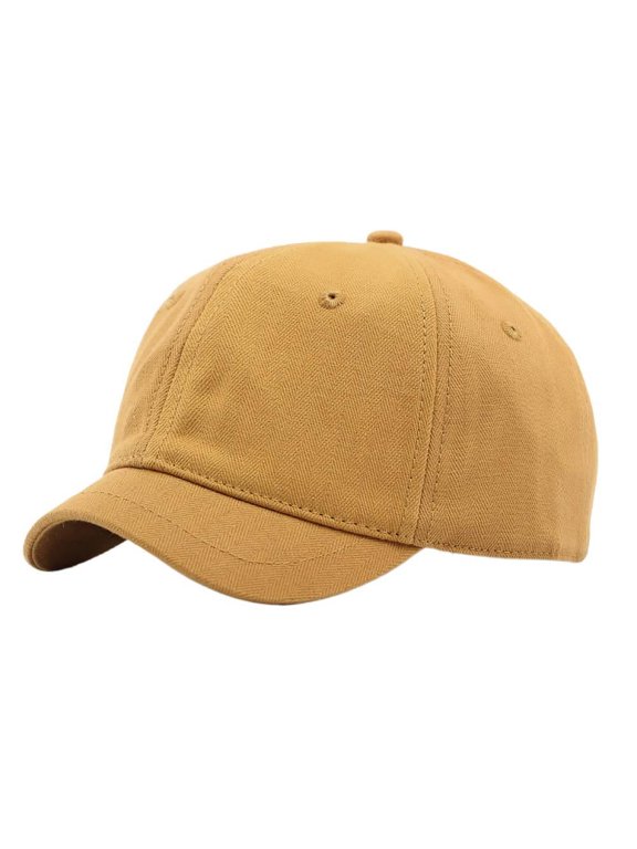 3cm Ultra Short Brim Hat Men Soft Top Baseball Cap Outdoor Sun Protection Sunshade Hat Simple Plain Baseball Cap Women Trendy