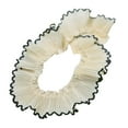 thumbnail image 1 of 3cm Wide Chiffe Fabric with Dogtooth Lace Designs Pleated Lace For Wedding And Clothing Sewing Decoration Craft Supply, 1 of 9