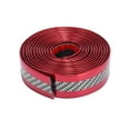 thumbnail image 1 of 3cmx2.5 Meter Universal Door Sill Protector Edge Trunk Bumper Scratch Guard Strip for Vehicle Carbon Fiber Pattern Red, 1 of 6