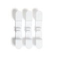 thumbnail image 1 of U Brands 3ct Peel-and-Stick Cable Wrap Hooks, White, 1 of 10