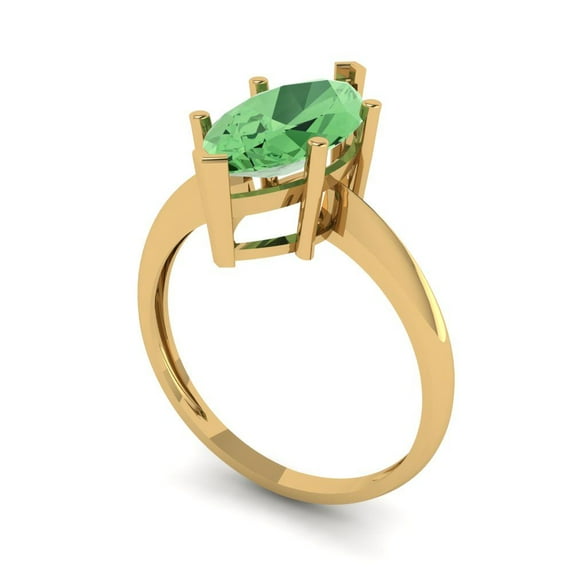 3ct asscher cut blue Crystal 14k yellow gold engraving statement Bridal Wedding three-stone Designer Ring size 9.75