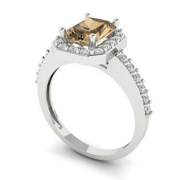 3ct cushion cut red Crystal 18k white gold engraving statement Bridal Wedding three-stone Designer Ring size 3
