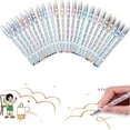 thumbnail image 1 of 3d Acrylic Gel Pens, 2025 New 3d Acrylic Pen 1.0, Acrylic Paint Markers Glitter Gel Pens Stick For Coloring, 3d Acrylic Gel Pens Write Colorful Life, For Adult Coloring, Drawing,Writing (36), 1 of 8
