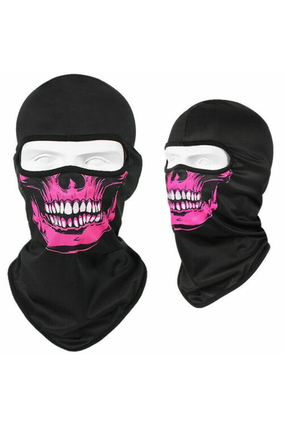3d Balaclava Ski Mask Skeleton Ghost Full Face Mask Motorcycle UV Protection Scarf Summer Cooling Neck Hood Face Cover for Halloween Cycling