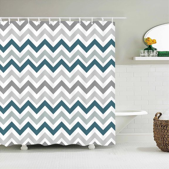 3d Bathroom Curtains Colorful Geometry Shower Curtains Waterproof Fabric With 12 Home Decor Washable Bath Screen