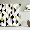 thumbnail image 1 of 3d Bathroom Curtains Colorful Geometry Shower Curtains Waterproof Fabric With 12 Home Decor Washable Bath Screen, 1 of 5