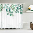 thumbnail image 1 of 3d Bathroom Curtains Flowers leaves Plant Printing Shower Curtains With 12 Home Decoration Waterproof Fabric Bath Screen, 1 of 5
