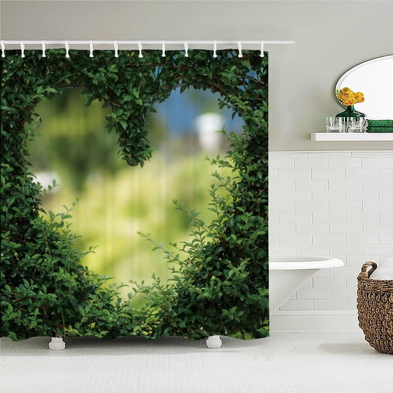 3d Bathroom Curtains Natural Forest landscape Printed Shower Curtains With Home Decoration Waterproof Fabric Bath Screen