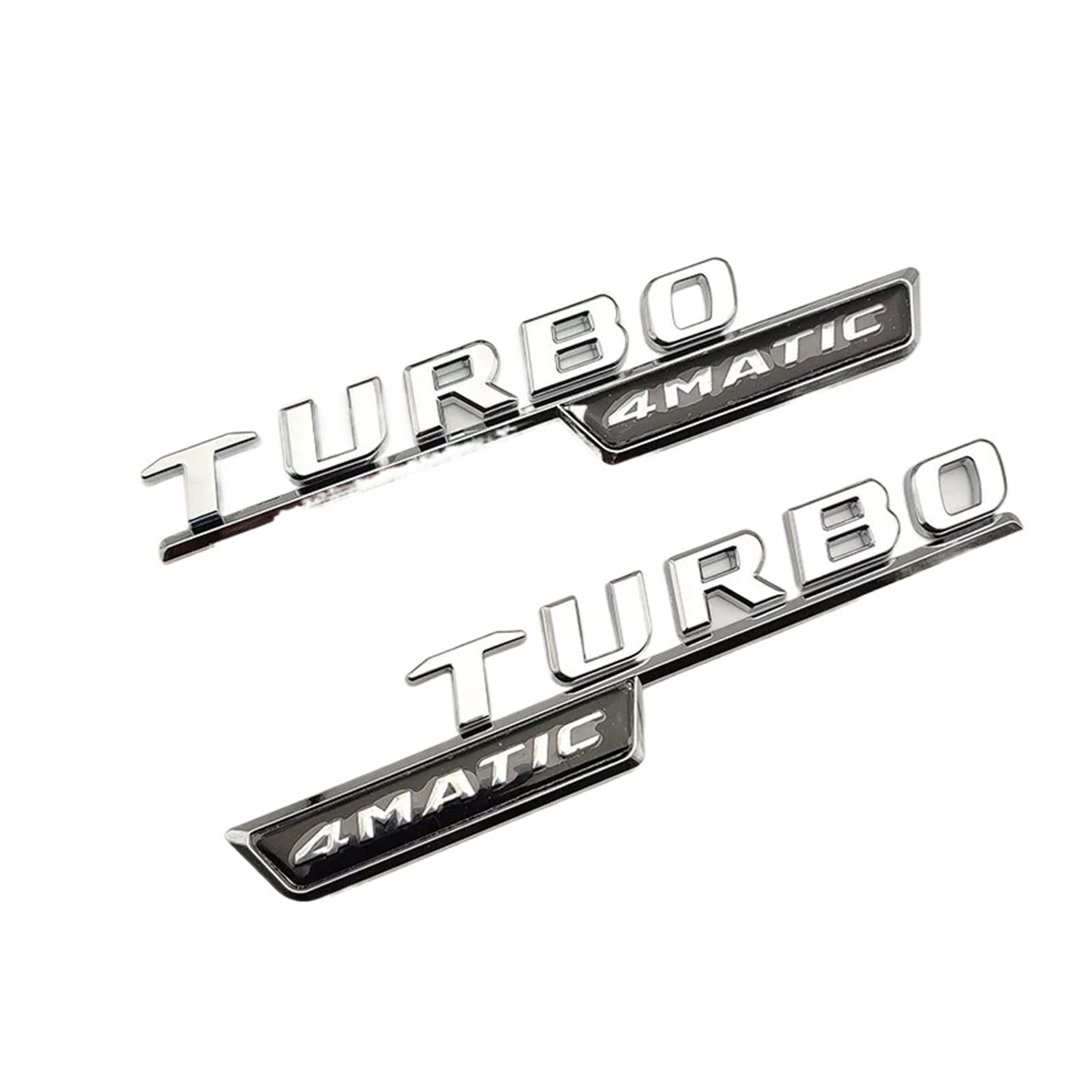 Autocollant Logo A45S AMG Glossy Black 3D – Lettres Chromées Noires Pour Mercedes W177 A45S, Turbo 4MATIC – Emblème Coffre Arrière