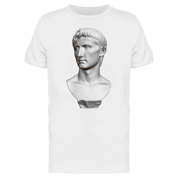 3d Bust Of Octavian Augustus T-Shirt Men -Image by Shutterstock, Male Medium