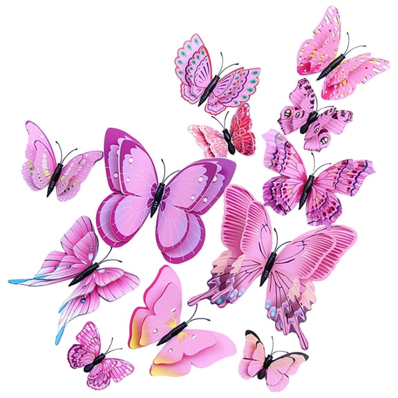 3d Butterfly Wall Decals, Home Decor Stickers, Decorative Butterfly Stickers, Wall Accent Decals, Adhesive Wall Art, Home Improvement Decor, Interior Wall Stickers, Decorative Wall Butterflies