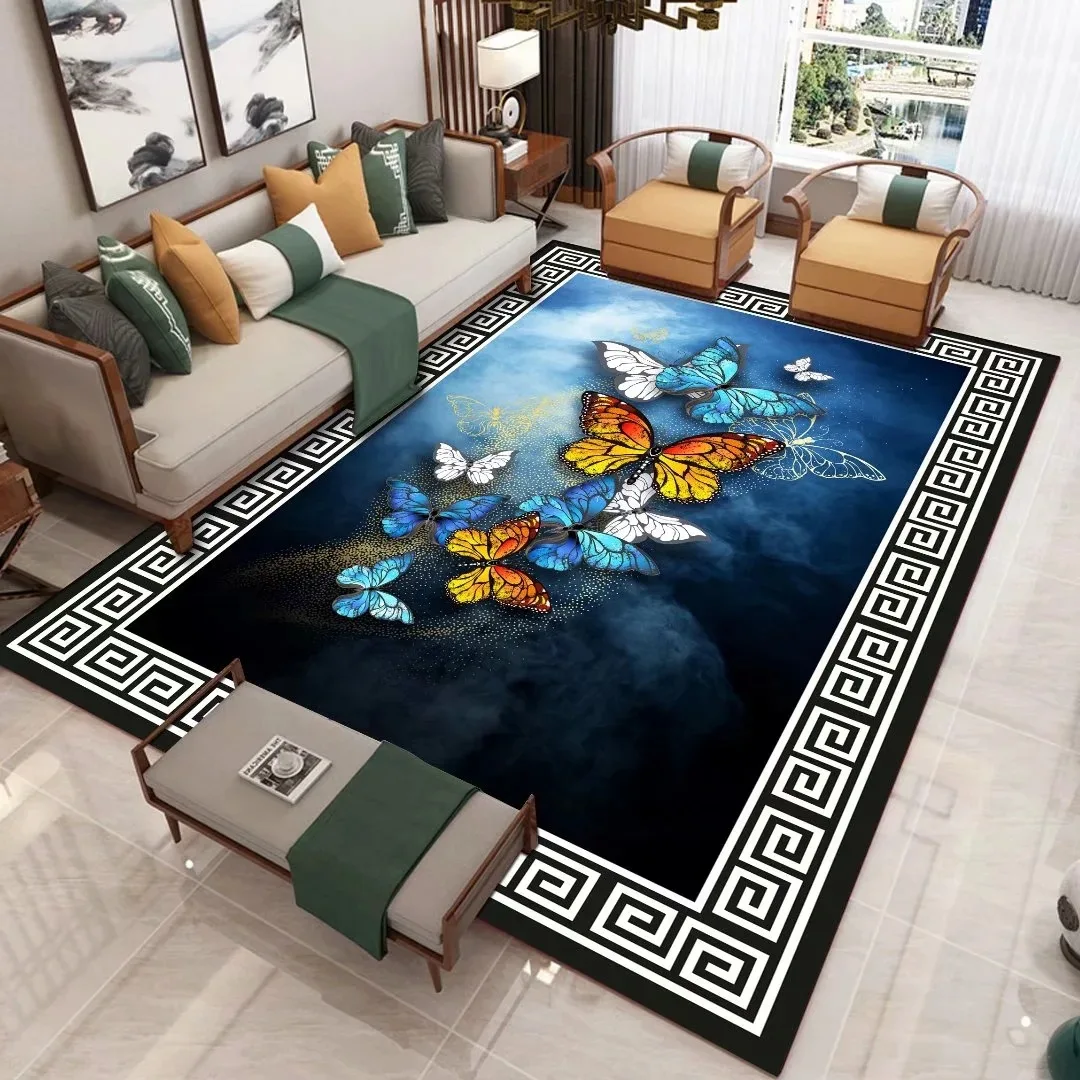3d Cartoon Butterfly Pattern Carpets for Living room Bedroom Decor Rug