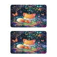 thumbnail image 1 of 3d Cartoon Style Fox 2 Pack 4x2.5 Inch Magnetic Stickers Thick and Strong for Fridge Dishwasher Teaching, 1 of 5