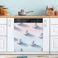 thumbnail image 1 of 3d Christmas Snowman Sledding Dishwasher Magnet Refrigerator Magnetic Cover Washing Machine Magnet Sticker Kitchen Decor, 1 of 6