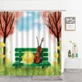 3d Colorful Flowers Shower Curtains Printing Bathroom Curtains