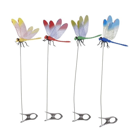 3d Dragon Fly Clip, 2026 New Dragon Fly Wasp Deterrent Outdoor for Garden, Realistic Dragonfly Hat Clip
